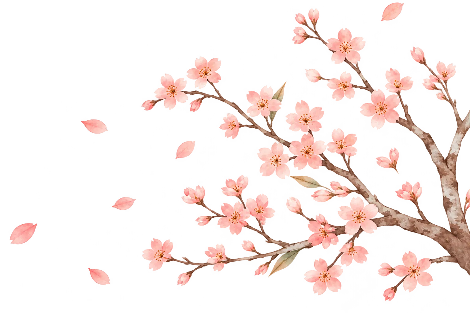Branches de sakura digitalisées, ambiance zen By-Magali, headspa japonais à Plaisance-du-Touch